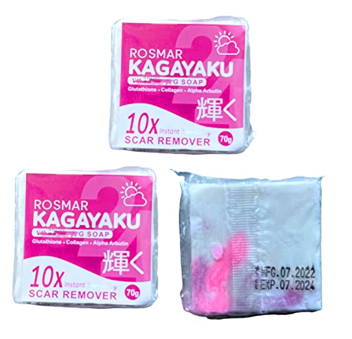 ROSMAR KAGAYAKU 3 Bars CONDENSADA Face & Body Soap, 70g Each