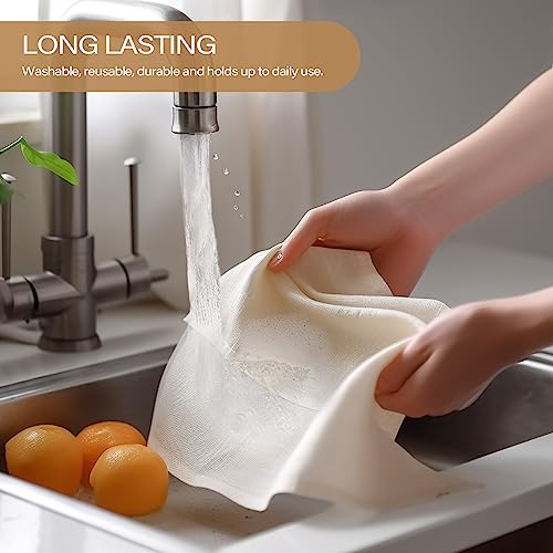 eFond Cheesecloth, 9 Square Feet Grade 100 Cheese Cloths for Straining Reusable, Washable, Lint Free and Ultra Fine Mesh Unbleached Pure Cotton Cheese Cloths for Cooking with Hemmed 2 Edges (1 Yard)