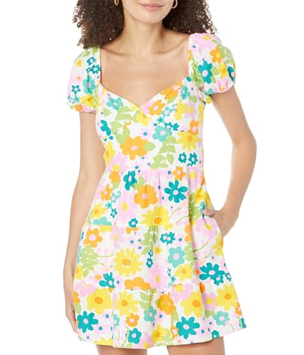 Show Me Your Mumu Women's Cathy Mini Dress, Petal Pop, Small