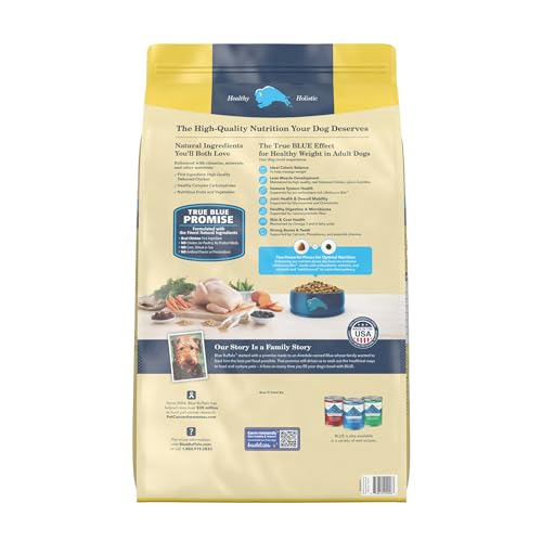 Blue Buffalo Life Protection Formula Natural Adult Healthy Weight Dry Dog Food, Chicken and Brown Rice 30-lb