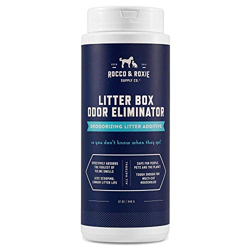 Rocco & Roxie Natural Cat Litter Box Odor Eliminator, Fresh Scent, 12 oz