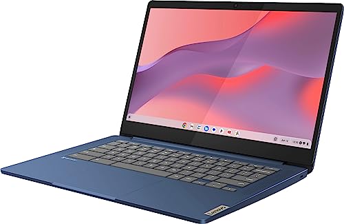 Lenovo Newest Flagship Chromebook, 14'' FHD Touchscreen Slim Thin Light Laptop Computer, 8-Core MediaTek Kompanio 520 Processor, 4GB RAM, 64GB eMMC, WiFi 6,Chrome OS+HubxcelAccesory, Abyss Blue