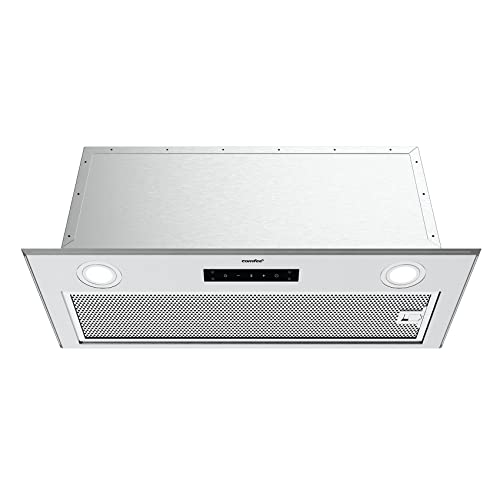 Comfee' Range Hood 27 inch, Built-in/Insert Vent Hood 450 CFM, 3 Speed Gesture Sensing & Touch Control Panel Stainless Steel Kitchen Stove Hood, Ducted/Ductless Convertible Duct