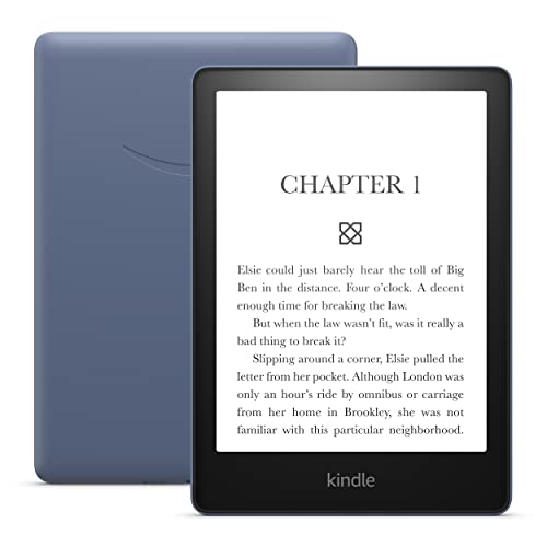 Amazon Kindle Paperwhite (16 GB) – Now with a larger display, adjustable warm light, increased battery life, and faster page turns – Denim