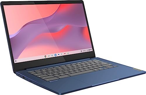 Lenovo Newest Flagship Chromebook, 14'' FHD Touchscreen Slim Thin Light Laptop Computer, 8-Core MediaTek Kompanio 520 Processor, 4GB RAM, 64GB eMMC, WiFi 6,Chrome OS+HubxcelAccesory, Abyss Blue