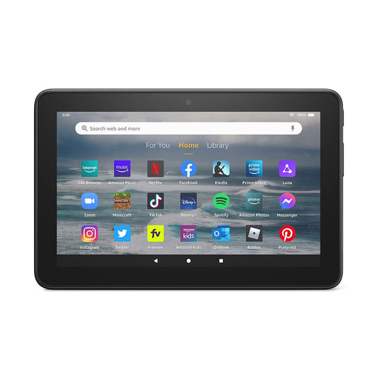 Amazon Fire 7 tablet, 7” display, read and watch, under $60 with 10-hour battery life, (2022 release), 16 GB, Black