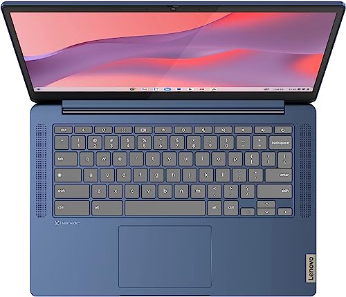 Lenovo Newest Flagship Chromebook, 14'' FHD Touchscreen Slim Thin Light Laptop Computer, 8-Core MediaTek Kompanio 520 Processor, 4GB RAM, 64GB eMMC, WiFi 6,Chrome OS+HubxcelAccesory, Abyss Blue