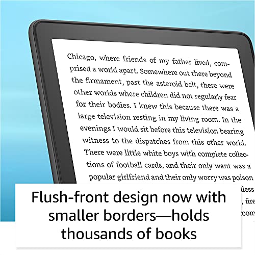 Amazon Kindle Paperwhite (16 GB) – Now with a larger display, adjustable warm light, increased battery life, and faster page turns – Denim