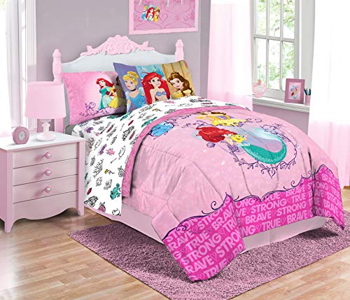 Jay Franco Princess Friendship Adventures 5 Piece Twin Bed Set (Offical Disney Product)