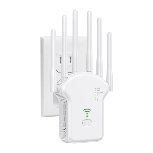 2024 Release WiFi Extender Signal Booster for Home, 6X Faster Longest Range Up to 12000sq.ft, Internet Repeater with Ethernet Port,WiFi Amplifier - 1 Tap Setup