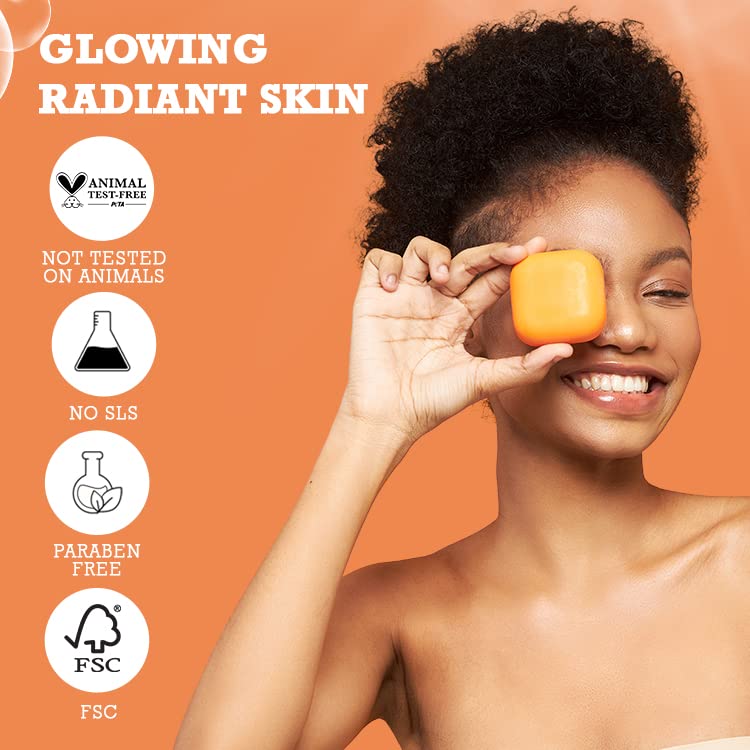 Koji White Kojic Acid & Papaya Skin Brightening Soap, Exfoliating Facial Bar, Radiant Skin, Rejuvenates, Moisturizer, Even Tone Cleansing Bar with Hyaluronic Acid, Vegan Soap, 2.82 oz (2 Bars)