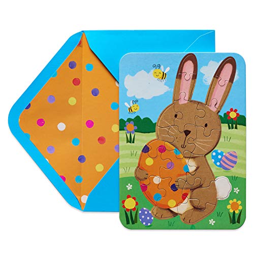 Papyrus Easter Card for Kids (Easter Bunny Puzzle)