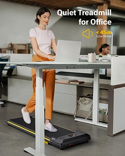 UREVO Walking Pad, Under Desk Treadmill, Portable Treadmills for Home/Office, Walking Pad Treadmill with Remote Control, LED Display