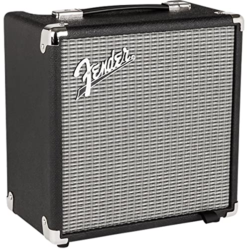 Fender Rumble 15 V3 Bass Amp for Bass Guitar, 15 Watts, with 2-Year Warranty 6 Inch Speaker, with Overdrive Circuit and Mid-Scoop Contour Switch