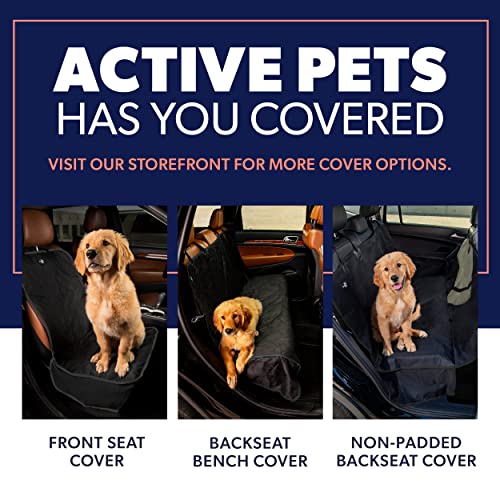 Active Pets Premium Dog Car Seat Cover for Trucks, Sedans & SUVs - Waterproof Backseat Protection for Dog Travel - Puppy Essentials