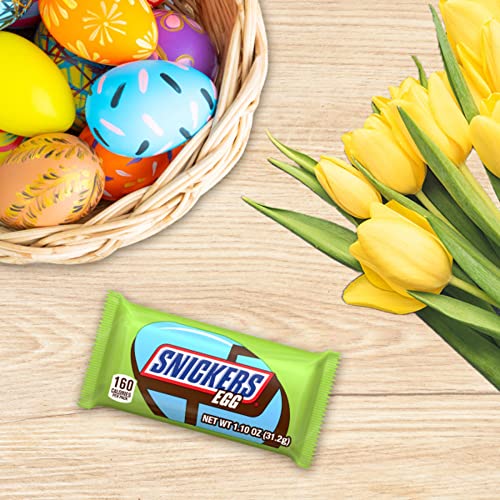 SNICKERS Chocolate Easter Candy Eggs, 1.1-Ounce 24 Count Box Bars