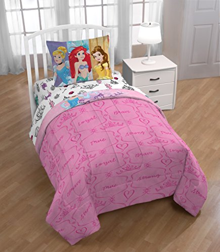 Jay Franco Princess Friendship Adventures 5 Piece Twin Bed Set (Offical Disney Product)