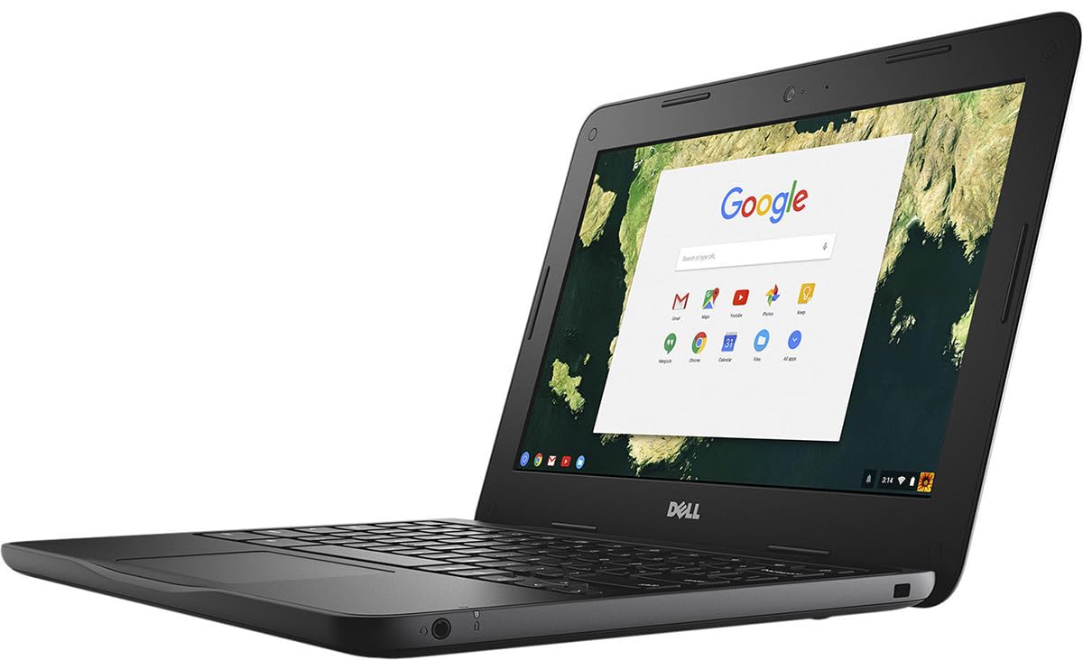 Dell Chromebook 3180 Laptop Computer, 11.6 Inch Laptop PC, Intel Celeron N3060, 4GB RAM, 16GB SSD, Web Camera, Wi-Fi, Bluetooth, HDMI, Chrome OS (Renewed)