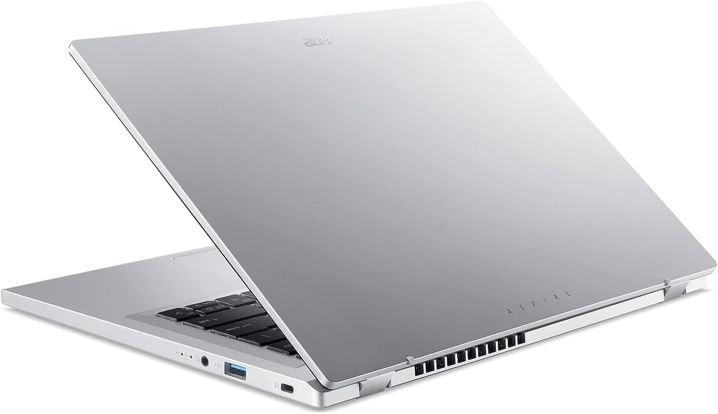 Acer Aspire 3 A314-23P-R3QA Slim Laptop | 14.0" Full HD IPS Display | AMD Ryzen 5 7520U Quad-Core Processor | AMD Radeon Graphics | 8GB LPDDR5 | 512GB NVMe SSD | Wi-Fi 6 | Windows 11 Home,Silver