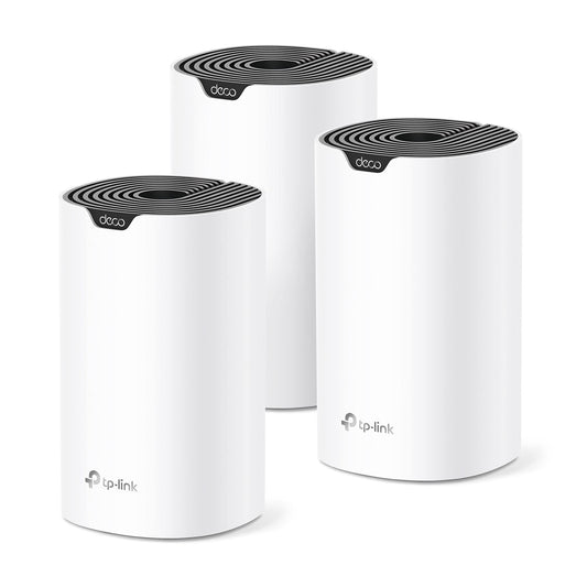 TP-Link Deco Mesh WiFi System (Deco S4) – Up to 5,500 Sq.ft. Coverage, Replaces WiFi Router and Extender, Gigabit Ports, Works with Alexa, 3-pack