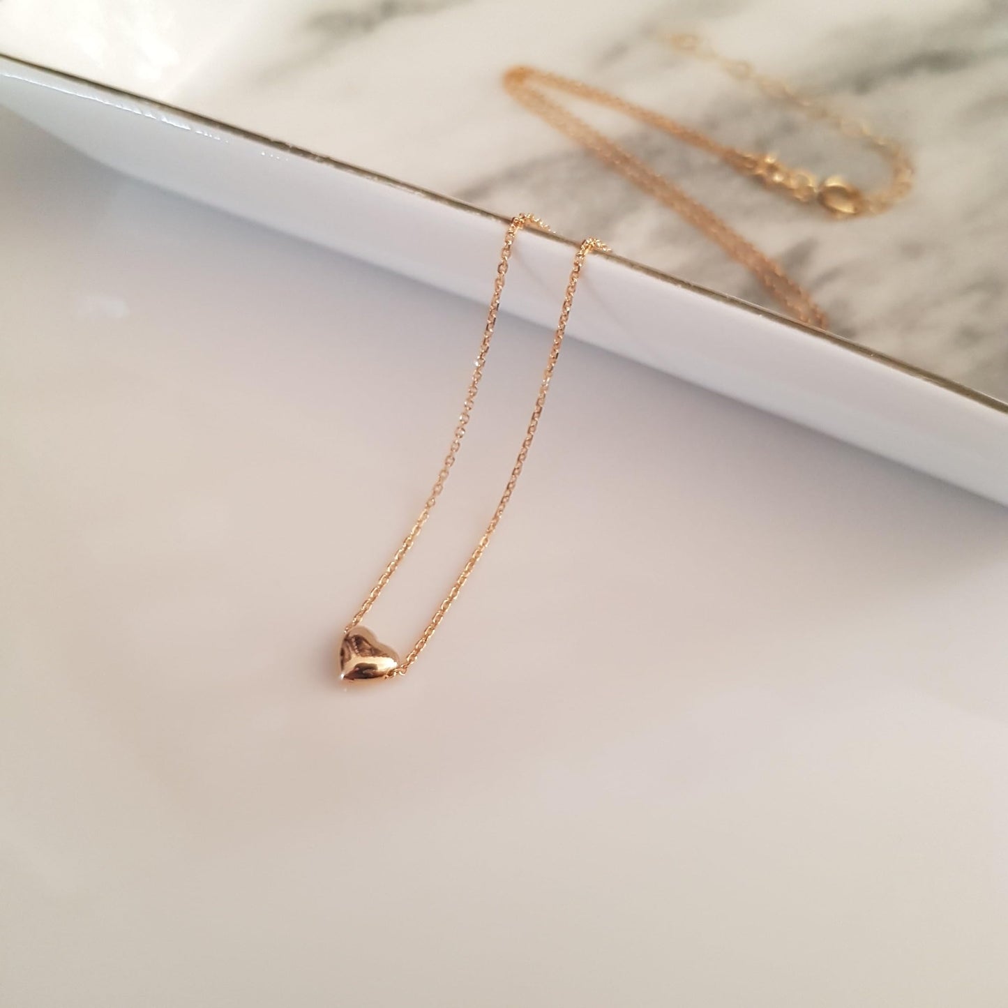 Gold Necklace For Women, Heart Necklaces For Women Aesthetic Gold Plated Heart Necklace Heart Pendant Necklace, Boho Jewelry Non Tarnish Gold Necklace Waterproof Jewelry For Women By Annika Bella