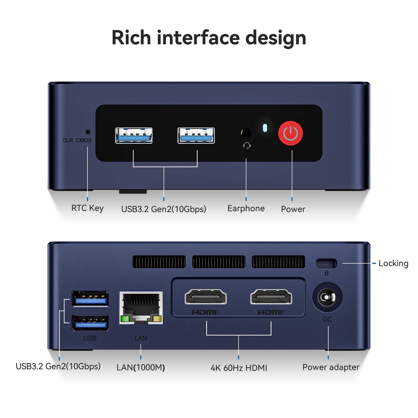 Beelink S12 Pro Mini PC, Intel 12th Gen Alder Lake- N100(up to 3.4GHz), 16GB DDR4 RAM 500GB PCIe SSD, Desktop Computer Support 4K Dual Display/USB3.2/WiFi 6/BT5.2/Gigabit Ethernet for Home/Office