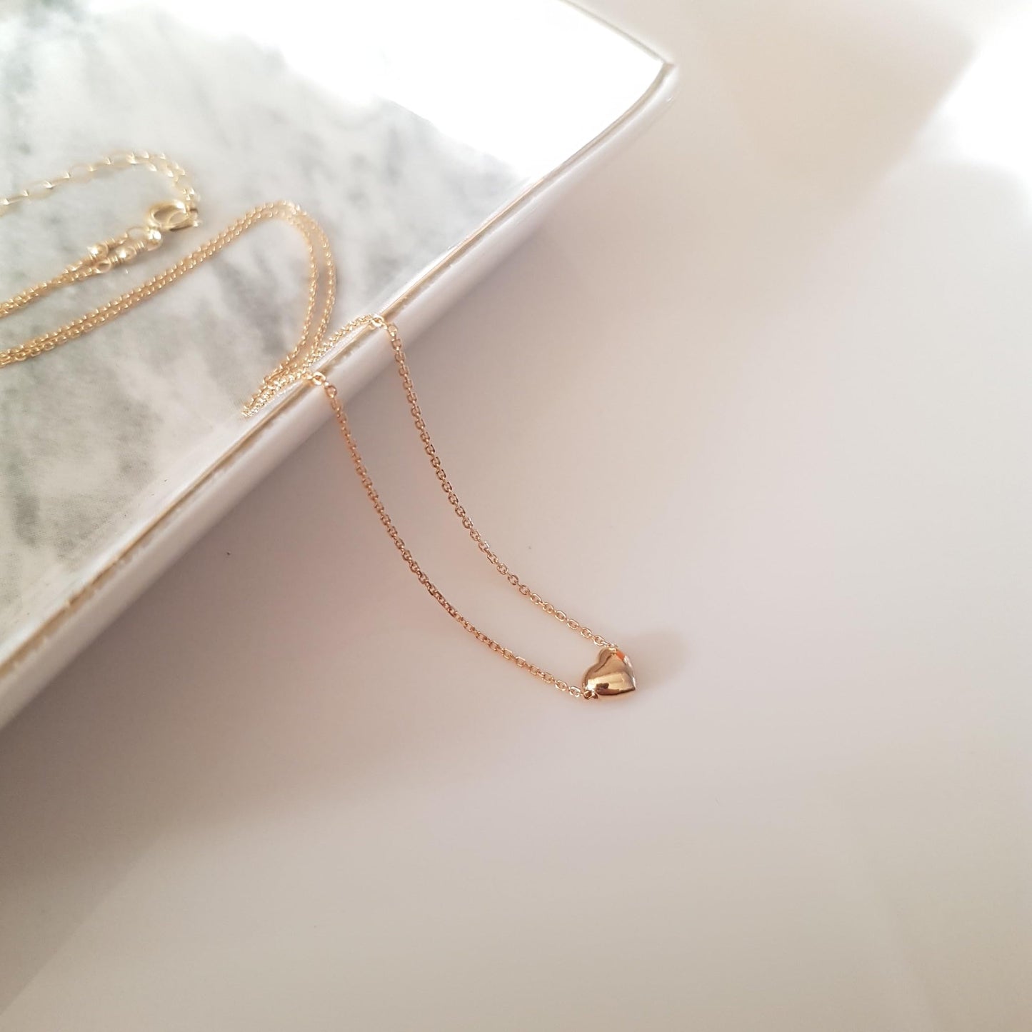 Gold Necklace For Women, Heart Necklaces For Women Aesthetic Gold Plated Heart Necklace Heart Pendant Necklace, Boho Jewelry Non Tarnish Gold Necklace Waterproof Jewelry For Women By Annika Bella