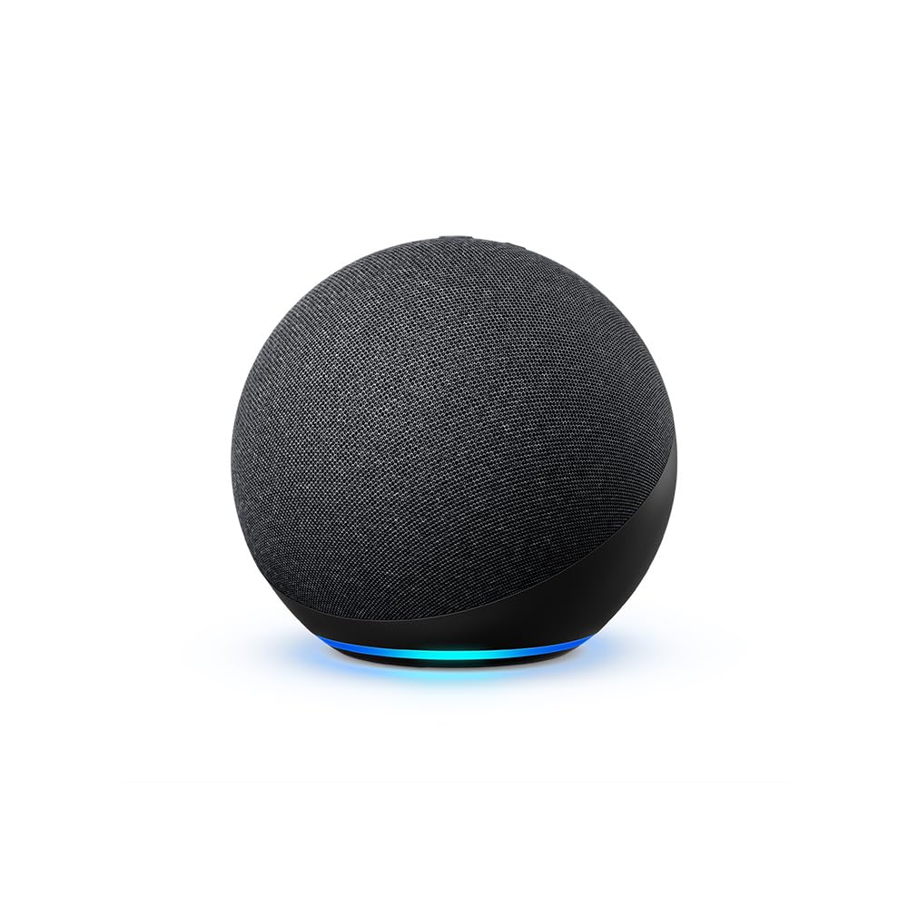 Echo (4th Gen) | With premium sound, smart home hub, and Alexa | Charcoal