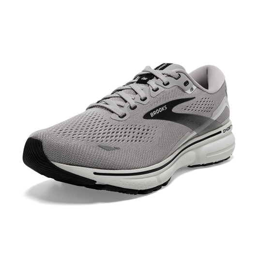 Brooks Mens Ghost 15 Running Shoe - Alloy/Oyster/Black - 7.0 - D