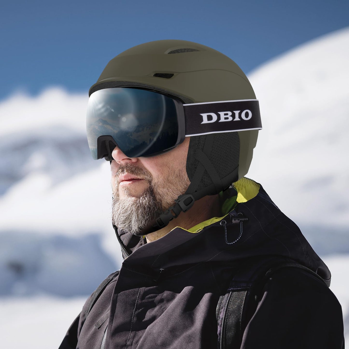 DBIO Snowboard Helmet, Ski Helmet for Adults-with 9 Vents, ABS Shell and EPS Foam, Snow Helmets for Men and Women Youth