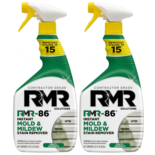 RMR-86 Instant Mold and Mildew Stain Remover Spray - Scrub Free Formula, 2 Pack - 32 oz