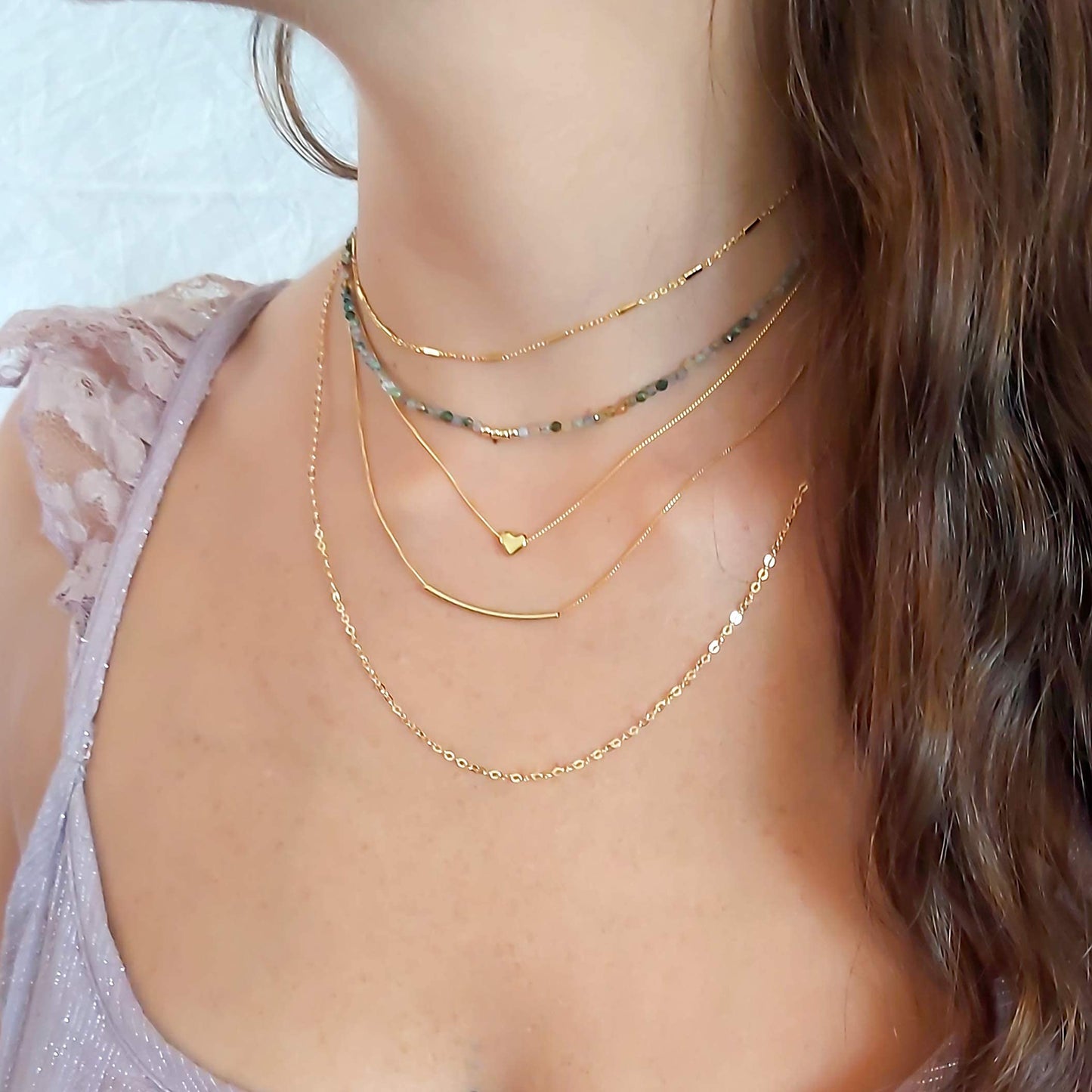 Gold Necklace For Women, Heart Necklaces For Women Aesthetic Gold Plated Heart Necklace Heart Pendant Necklace, Boho Jewelry Non Tarnish Gold Necklace Waterproof Jewelry For Women By Annika Bella