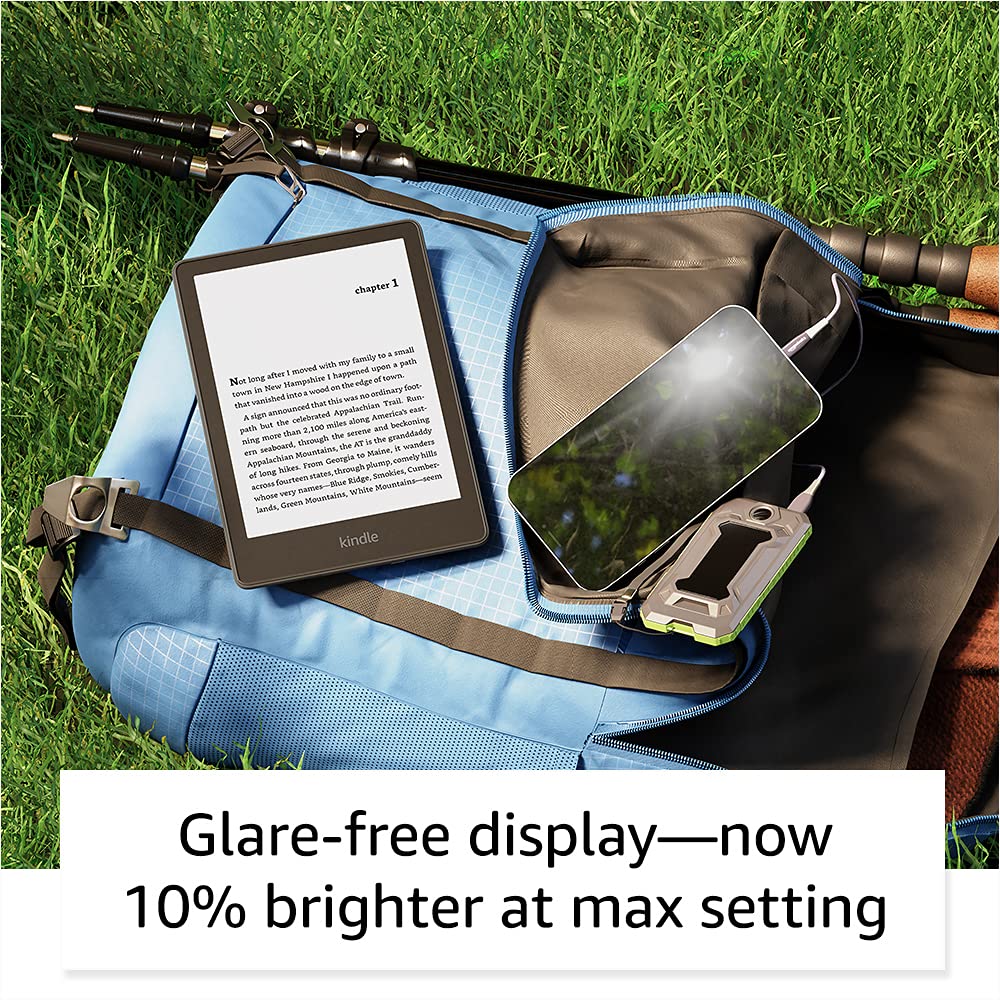 Amazon Kindle Paperwhite (16 GB) – Now with a larger display, adjustable warm light, increased battery life, and faster page turns – Black