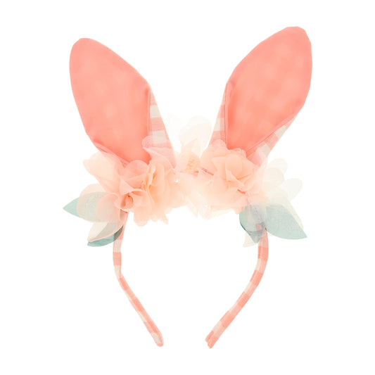 Meri Meri Embellished Gingham Bunny Headband (Pack of 1) - Easter