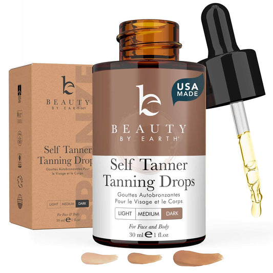 Self Tanning Drops - Face Tanner Drops Ultra Dark - Bronzer Drops - Self Tanner for Face - Self Tanners Best Sellers - Face Tanning Drops to Add to Moisturizer - Face Tan Drops - Bronzing Drops