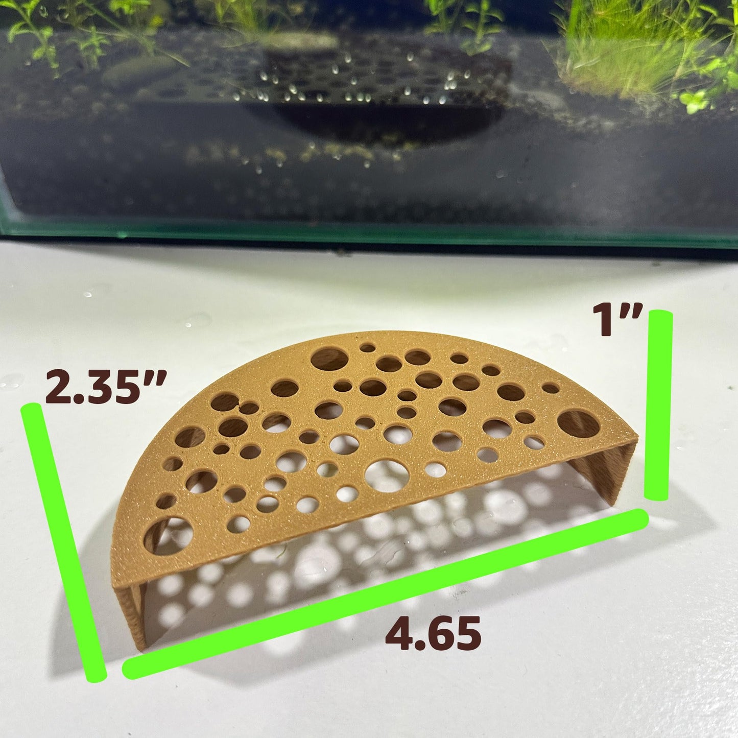 Shrimp Breeding Protector | Shrimp Breeding Cave Aquarium Tunnel | CTWPets (Black)