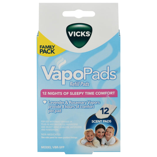Vicks, Scent Pads Waterless Vaporizer 12 Count, 12 Count